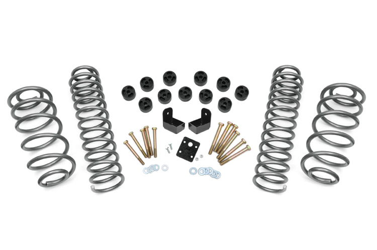 Jeep Wrangler Unlimited Suspension Lift Kit - Rough Country - 3.75 Inch Combo - '04-'06